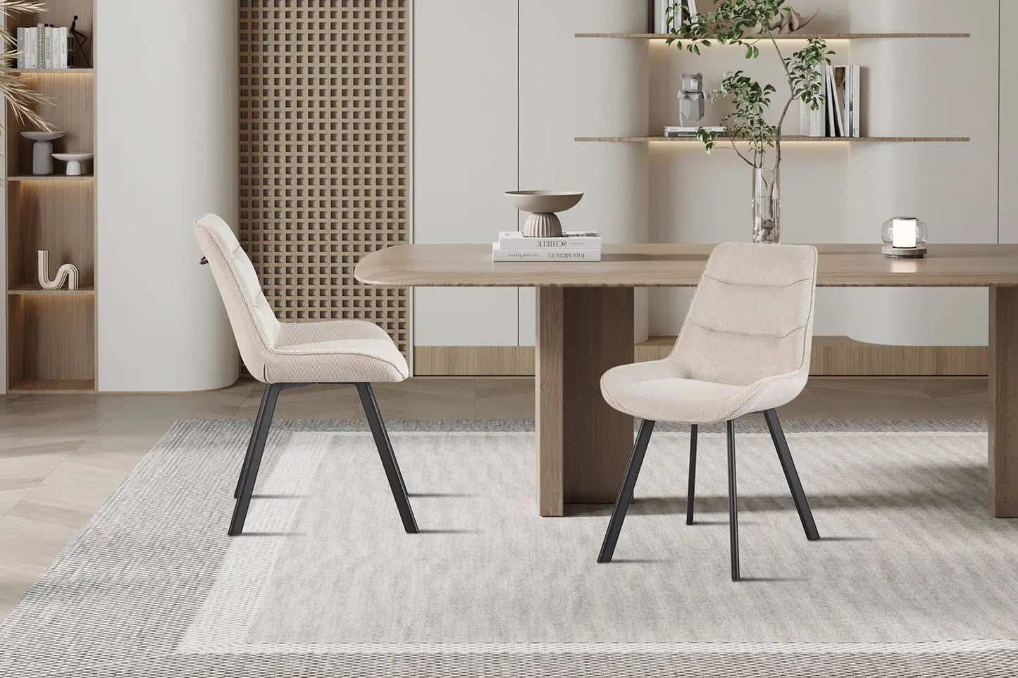 AMELIE - Chaise de Salle à Manger - 53 x 61 cm - Sable ROUSSEAU