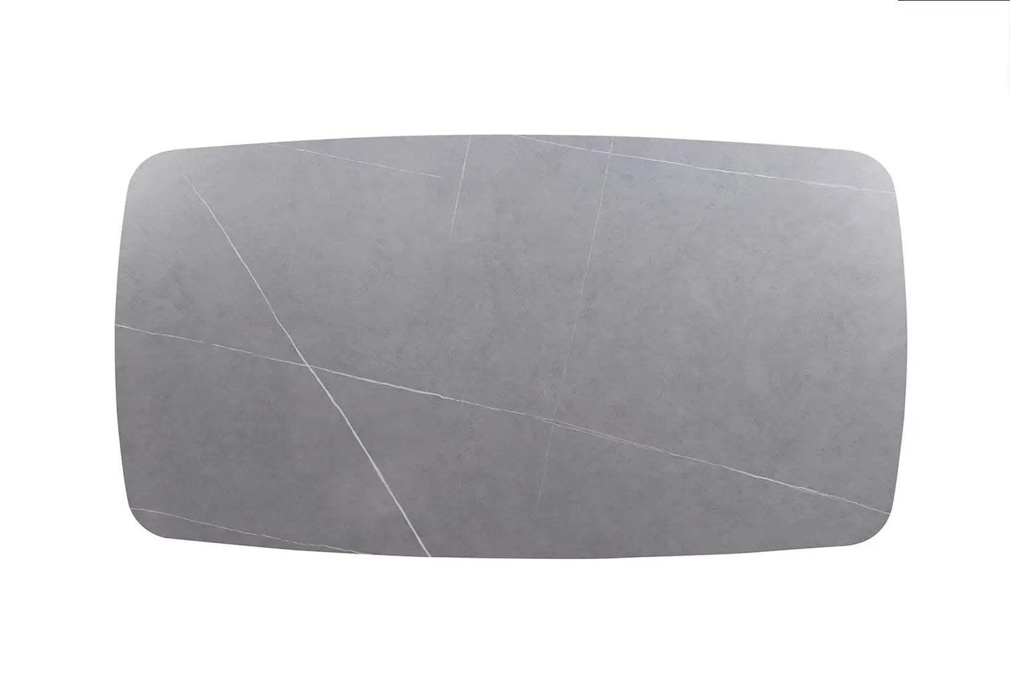 APOLLINA - Table basse Ovale en Pierre - 130 x 70 cm - Gris ROUSSEAU
