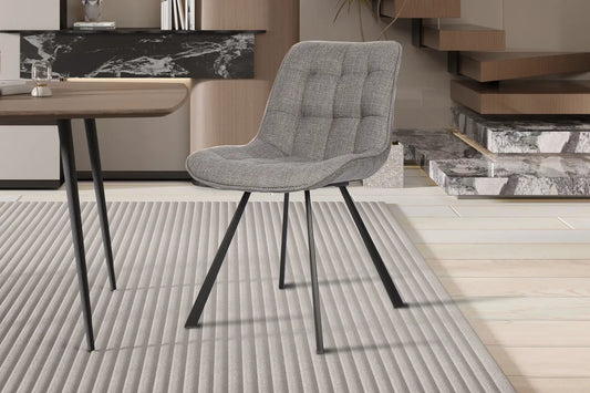 ARIANE - Chaise de Salle à Manger - 51 x 61 cm - Gris clair ROUSSEAU