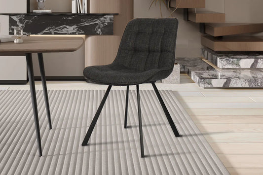 ARIANE - Chaise de Salle à Manger - 51 x 61 cm - Gris foncé ROUSSEAU