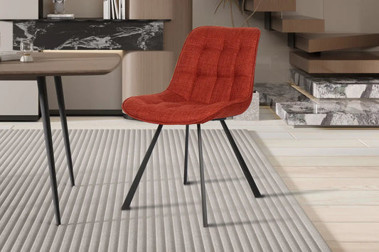 ARIANE - Chaise de Salle à Manger - 51 x 61 cm - Rouge ROUSSEAU