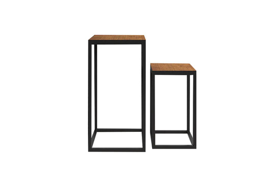 AYORA - Lot de 2 Table d'appoint Bois de Manguier - Bois de Manguier Brun ROUSSEAU