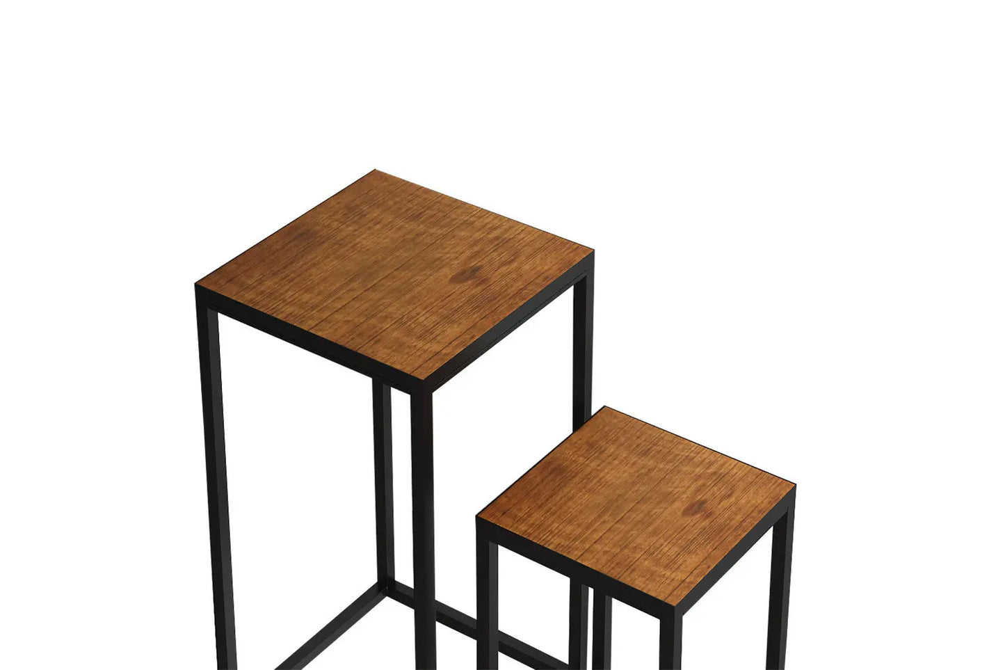 AYORA - Lot de 2 Table d'appoint Bois de Manguier - Bois de Manguier Brun ROUSSEAU