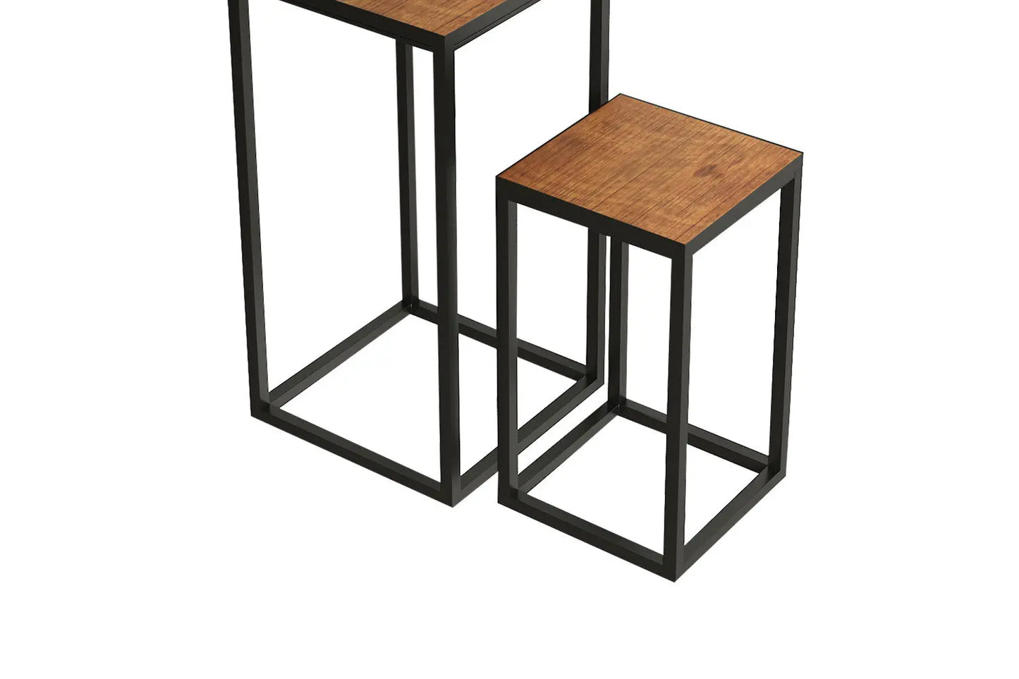 AYORA - Lot de 2 Table d'appoint Bois de Manguier - Bois de Manguier Brun ROUSSEAU