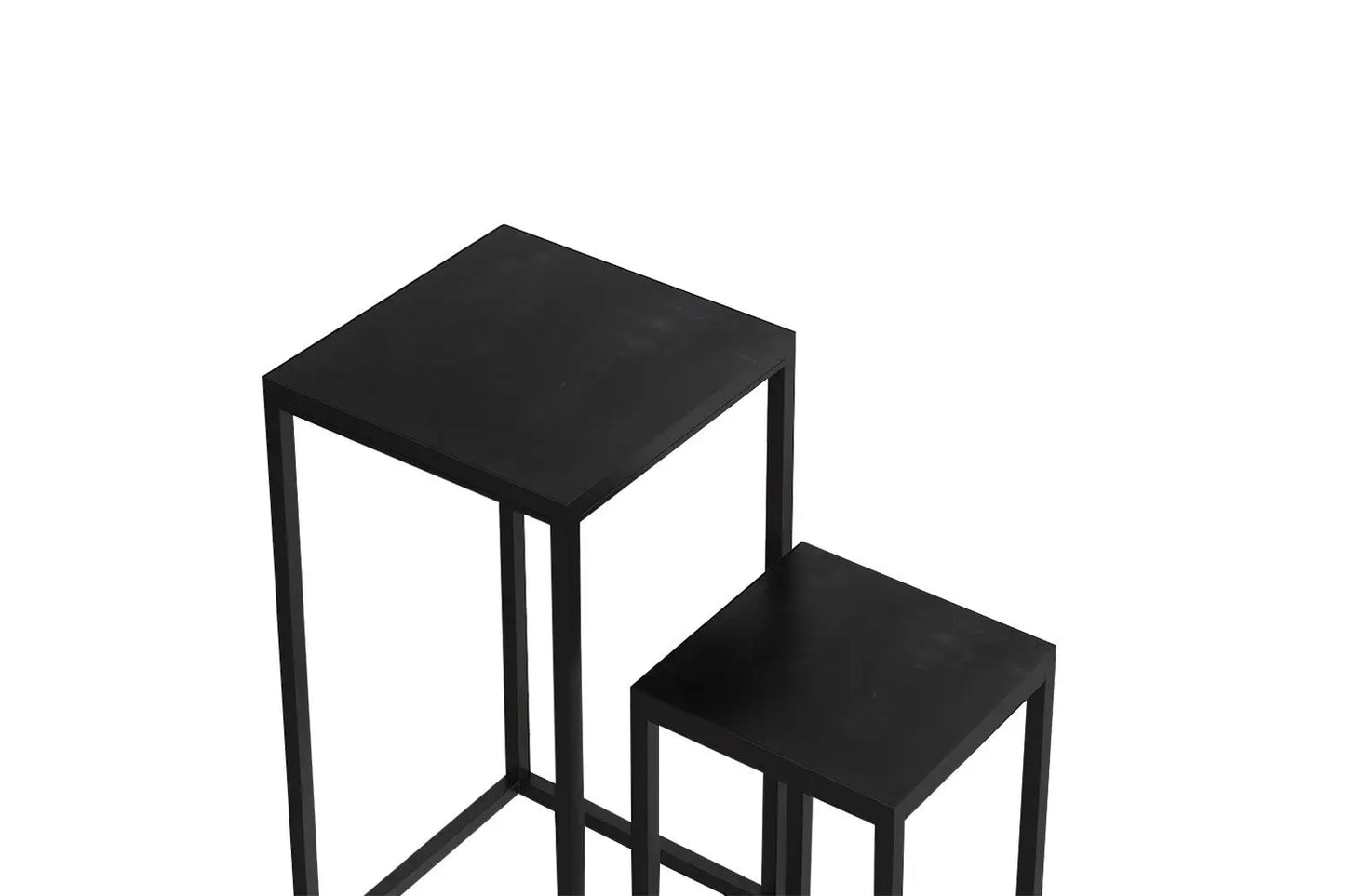 AYORA - Lot de 2 Table d'appoint Bois de Manguier - Bois de Manguier Noir ROUSSEAU
