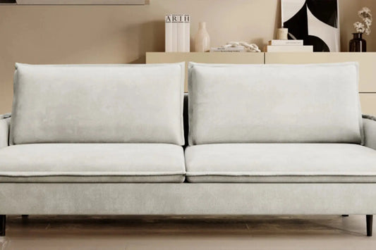 Canapé Droit Convertible avec Rangement GLOSSY SOFA - 223 x 107 cm WERSAL