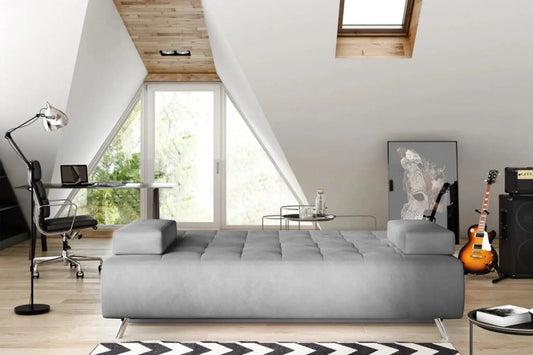 Canapé Droit Convertible avec Rangement OSLO - 197 x 94 cm WERSAL