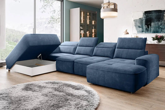 Canapé Panoramique Convertible Électrique COLOMBO XL - 376 x 227 x 182 cm WERSAL