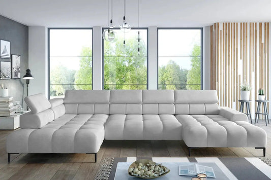 Canapé Panoramique Convertible Électrique PLAZA XL - 385 x 216x 177 cm WERSAL