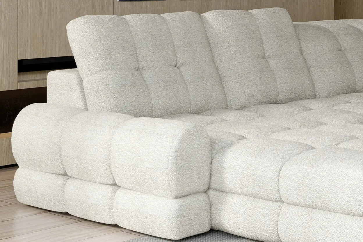 Canapé Panoramique Convertible Électrique TOLLO XL - 400 x 217 x 171 cm WERSAL