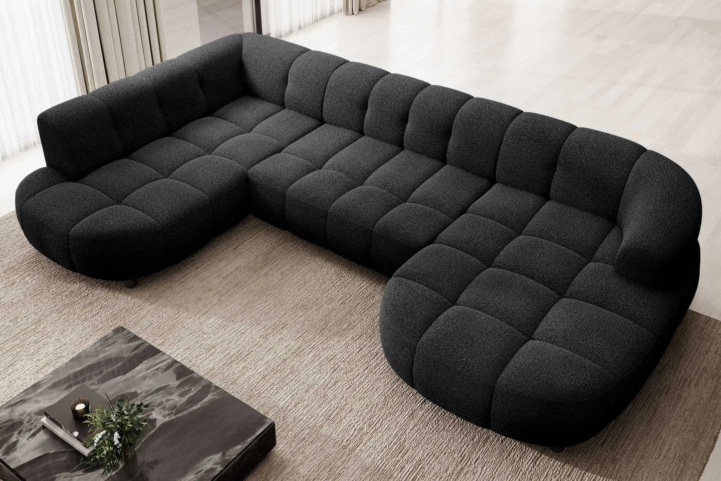 Canapé Panoramique Convertible Électrique VELPA XL - 355 x 205 x 183 cm WERSAL