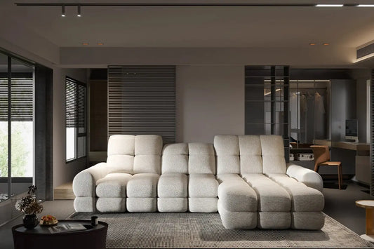 Canapé d'angle Convertible Électrique avec Coffre de Rangement TOLLO S - 283 x 171 cm WERSAL