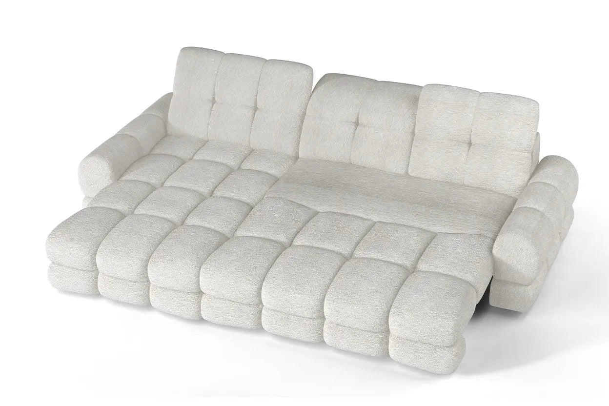 Canapé d'angle Convertible Électrique avec Coffre de Rangement TOLLO S - 283 x 171 cm WERSAL