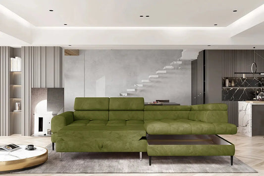 Canapé d'angle Convertible VOSS L - 285 x 218 cm WERSAL