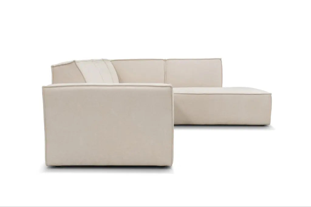 Canapé d'angle MAGNUM REC en Tissu Ecru - 250x185 cm SAN MARTINO
