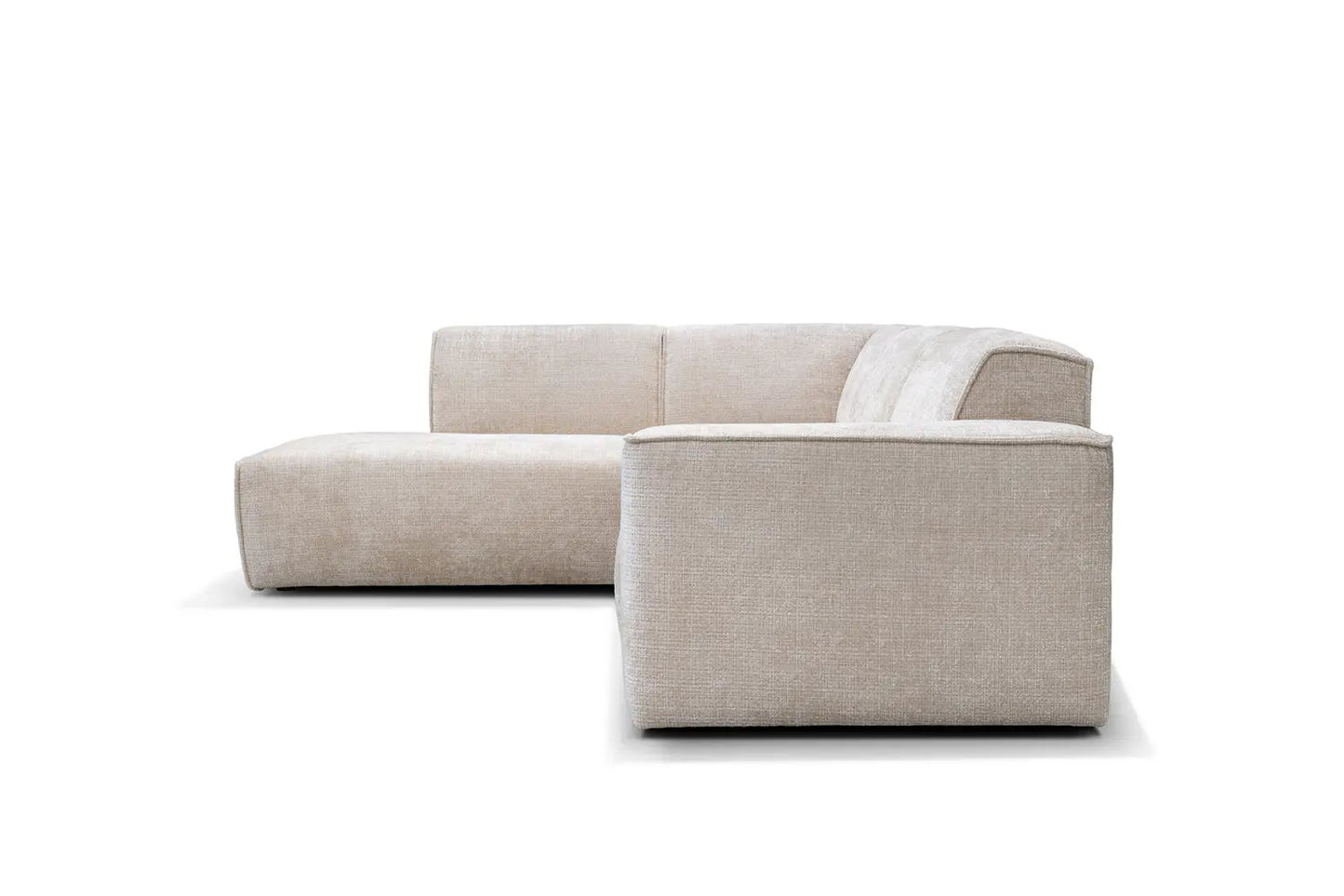 Canapé d'angle MAYRA en tissu Marbella Beige - 288 x 213 cm TIKOYA