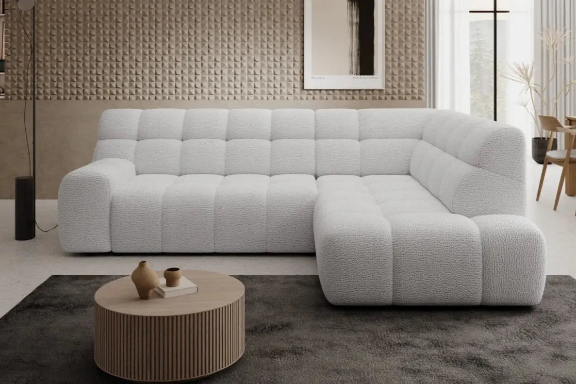 Canapé d'angle convertible électrique COCOON L - 267 x 207 cm WERSAL