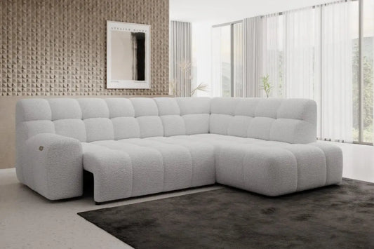 Canapé d'angle convertible électrique COCOON L - 267 x 207 cm WERSAL