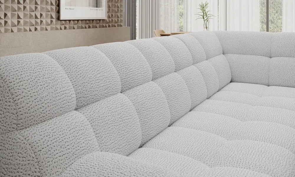 Canapé d'angle convertible électrique COCOON L - 267 x 207 cm WERSAL