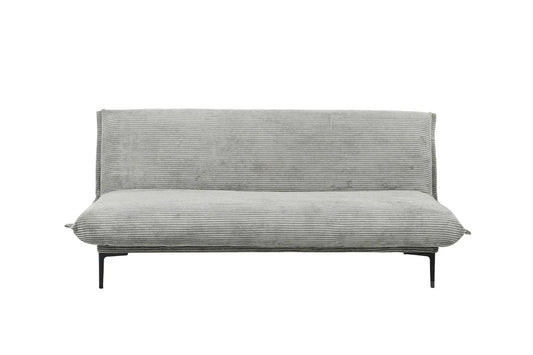 Canapé-lit en velours côtelé Gris foncé ALYSA - 190 x 80 cm ROUSSEAU