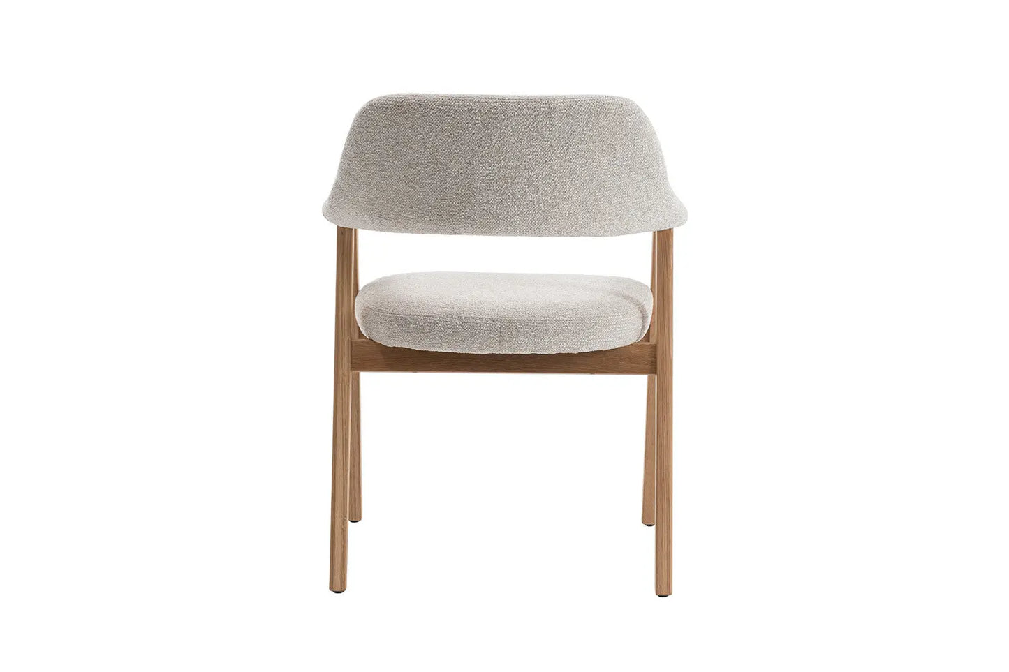 Chaise avec Accoudoir en Chêne Massieve Fumé CORALYA Beige - 64 x 59.5cm ROUSSEAU