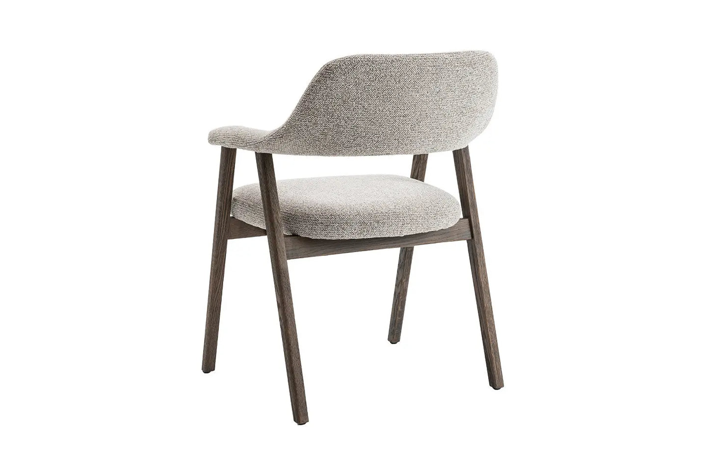 Chaise avec Accoudoir en Chêne Massieve Fumé CORALYA Sable - 64 x 59.5cm ROUSSEAU