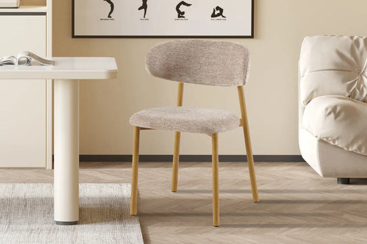 Chaise avec Pied en Métal COYA Sable - 53 x 52cm ROUSSEAU