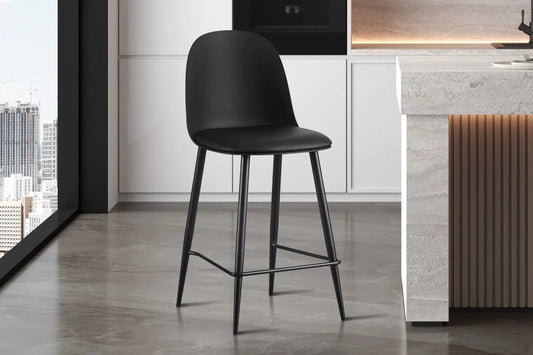 Chaise de Bar JASMYN Noir - 44 x 51 cm ROUSSEAU