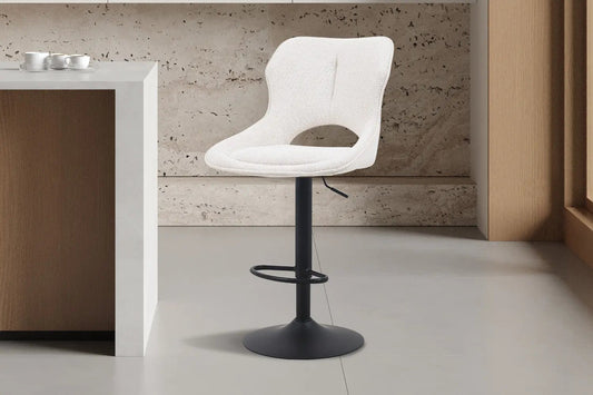 Chaise de Bar MORY en Tissu Beige - 51 x 53 cm ROUSSEAU