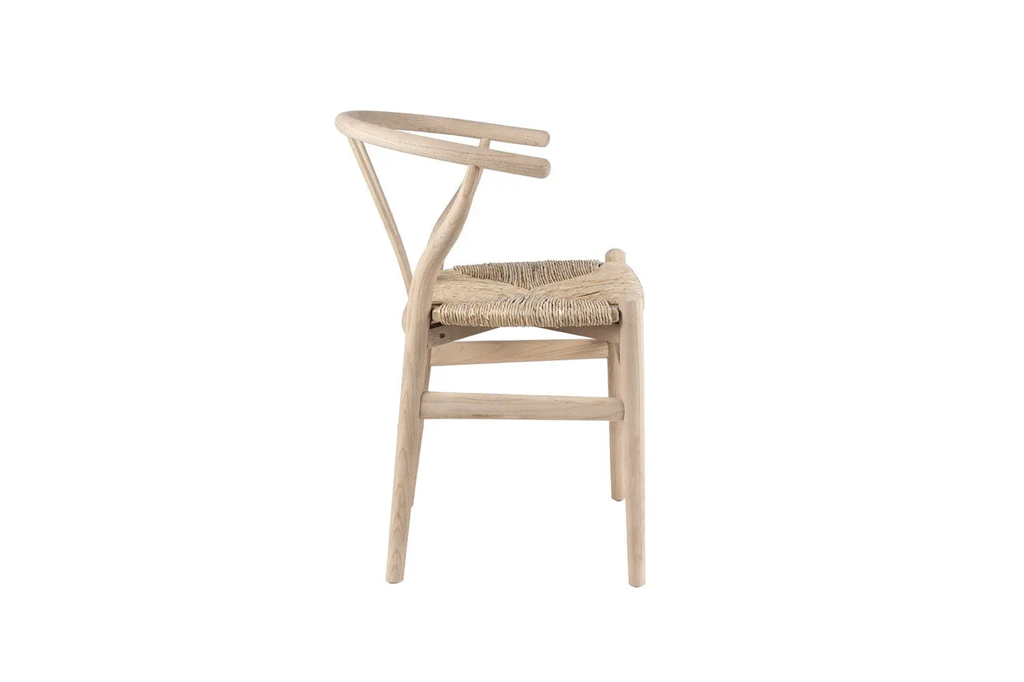 Chaise en Bois d'Orme avec l'Assise Tissé en Jonc de Mer BARTY - 55 x 52.5cm ROUSSEAU