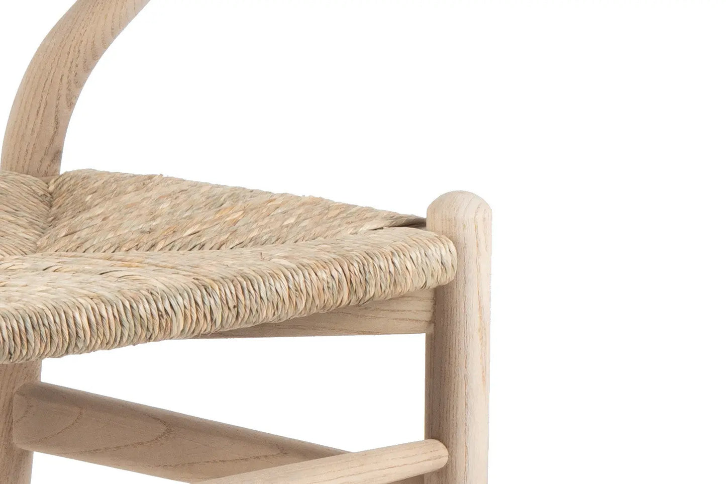 Chaise en Bois d'Orme avec l'Assise Tissé en Jonc de Mer BARTY - 55 x 52.5cm ROUSSEAU