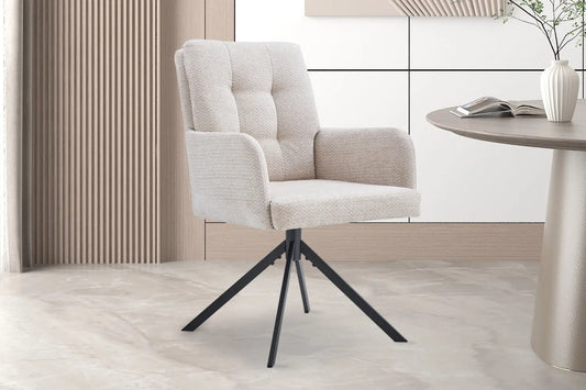 Chaises Pivotantes de Salle à Manger GRANA Beige - 85 x 50 cm ROUSSEAU