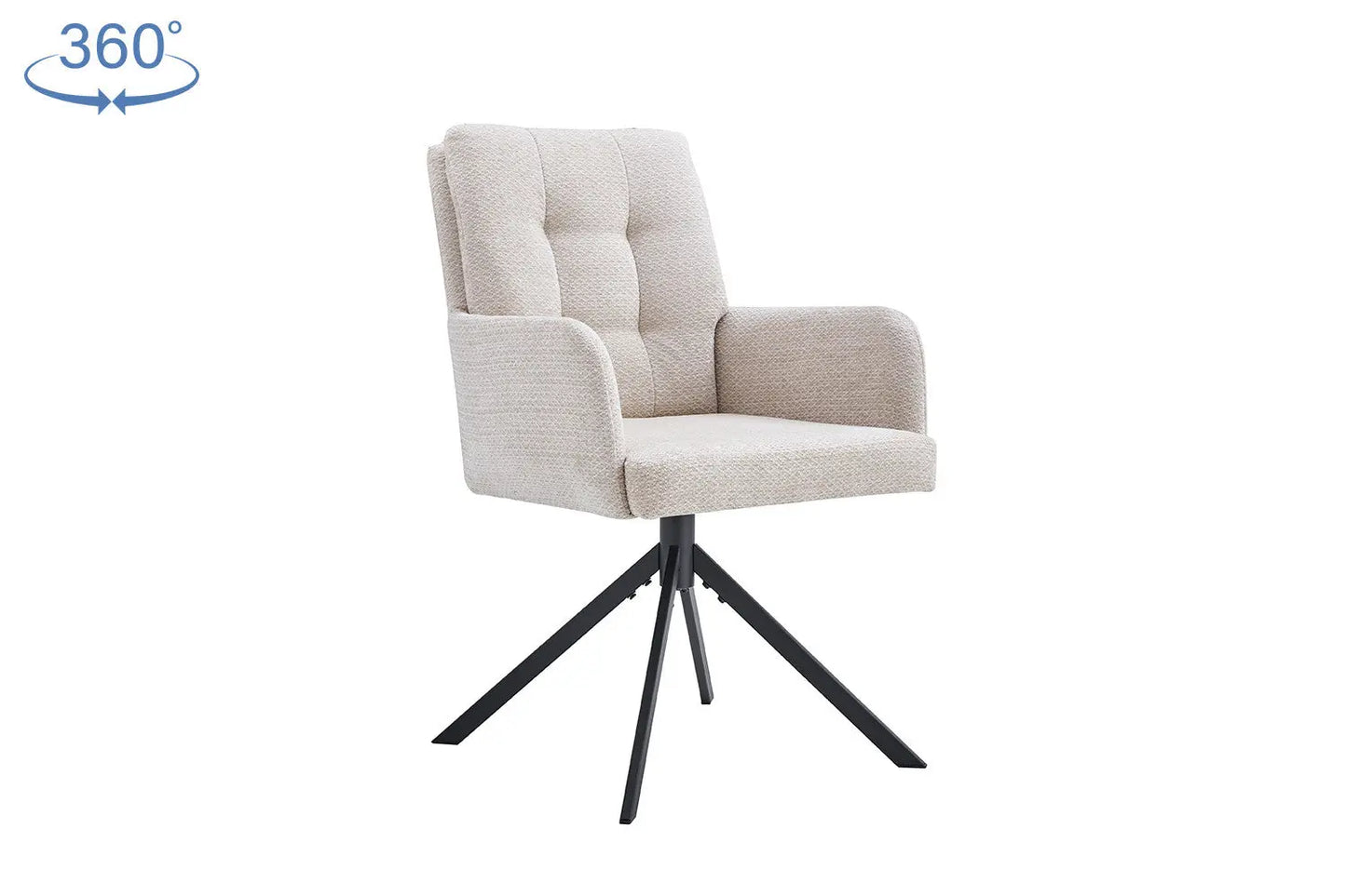 Chaises Pivotantes de Salle à Manger GRANA Beige - 85 x 50 cm ROUSSEAU