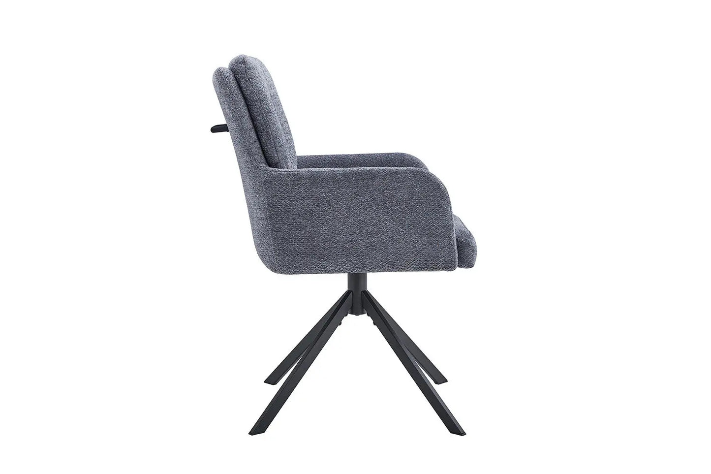 Chaises Pivotantes de Salle à Manger GRANA Gris Foncé - 85 x 50 cm ROUSSEAU
