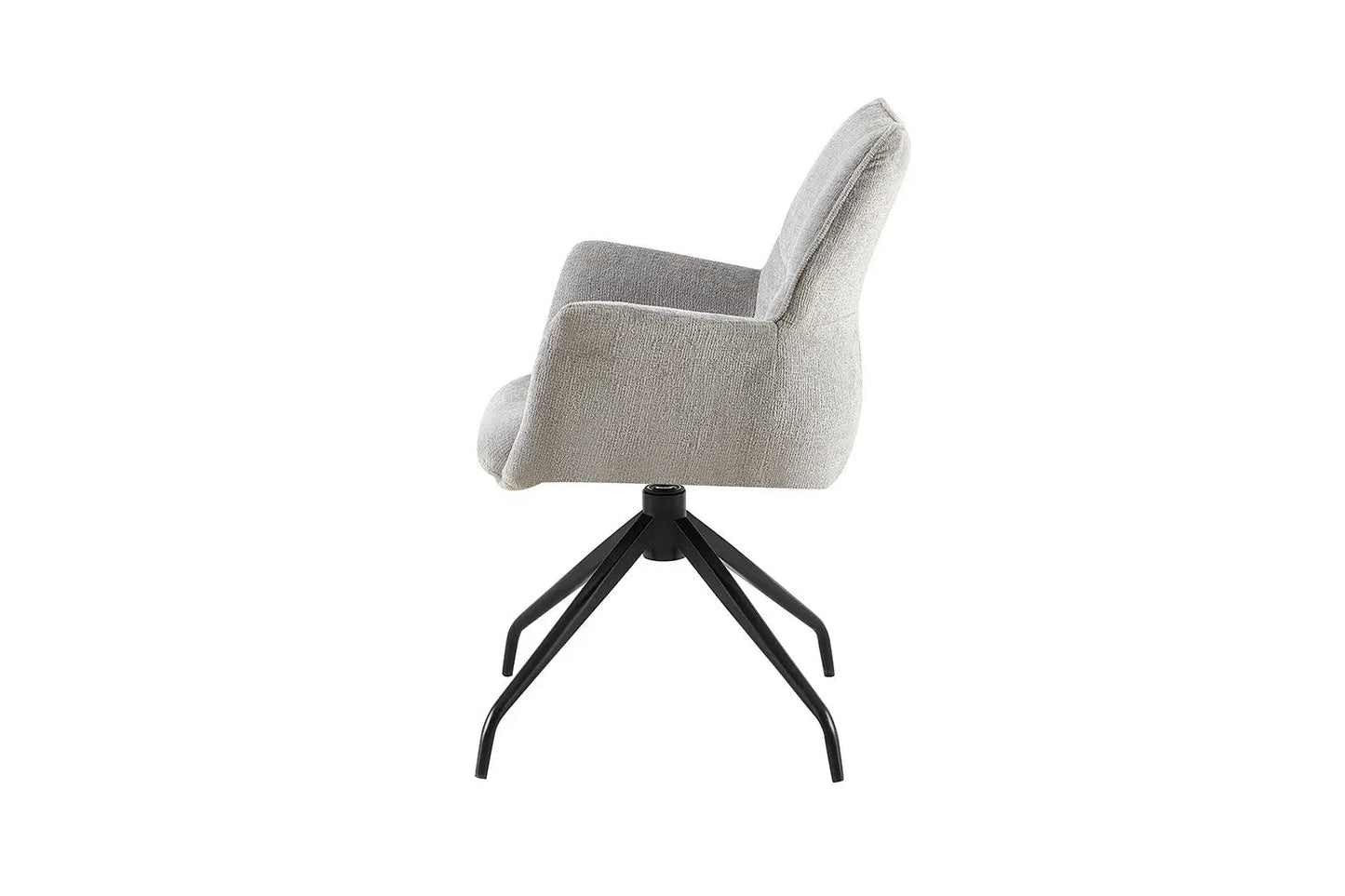 Chaises Pivotantes de Salle à Manger LAMYA Gris - 86 x 52.5 cm ROUSSEAU