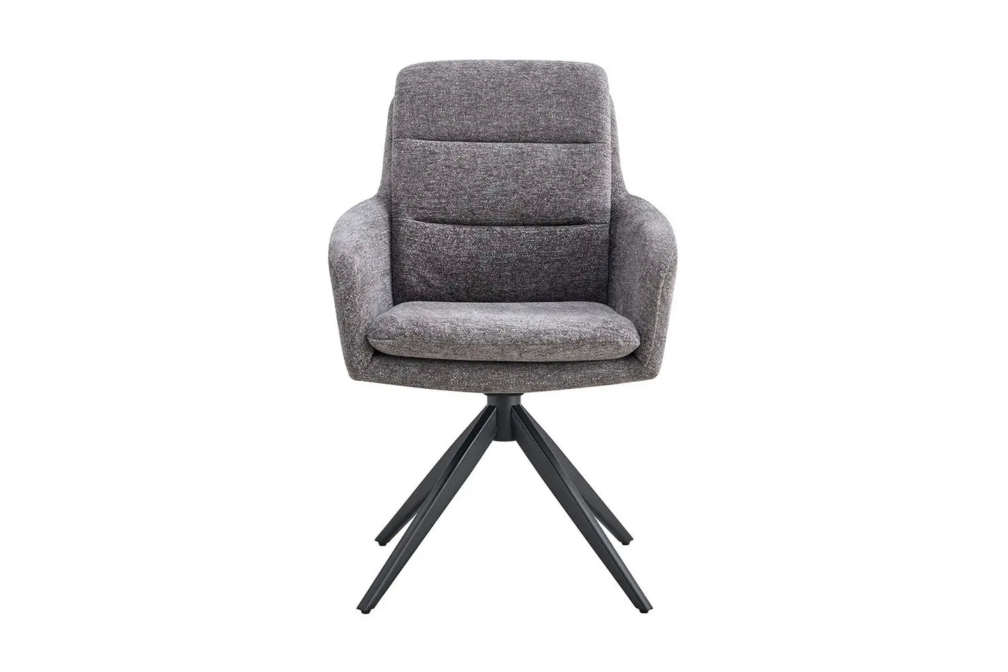 Chaises Pivotantes de Salle à Manger LISAYA Gris Foncé - 92.5 x 60.5 cm ROUSSEAU