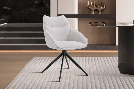 Chaises Pivotantes de Salle à Manger MAHY Sable - 90 x 60 cm ROUSSEAU