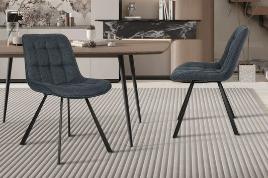 ARIANE - Chaise de Salle à Manger - 51 x 61 cm - Bleu foncé ROUSSEAU