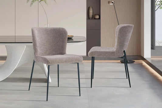 Lot de Chaises de Salle à Manger LISE Sable - 58 x 52 cm ROUSSEAU