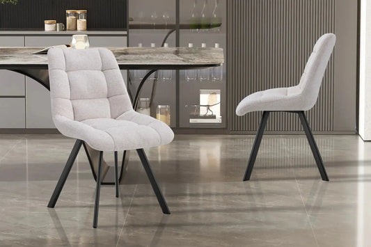 LIZA - Chaise de Salle à Manger - 52 x 61.5 cm - Beige ROUSSEAU