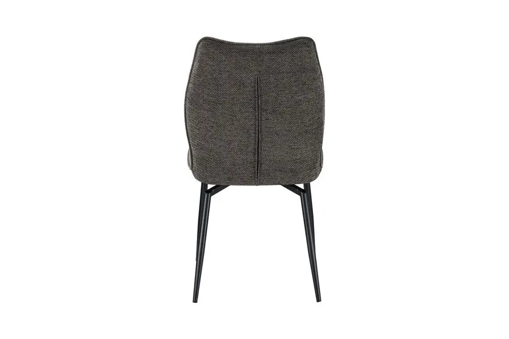 Chaises de Salle à Manger LYARA en Tissu Gris - 45.5 x 60 cm ROUSSEAU