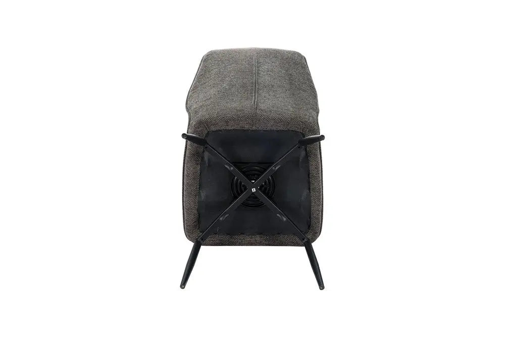 Chaises de Salle à Manger LYARA en Tissu Gris - 45.5 x 60 cm ROUSSEAU