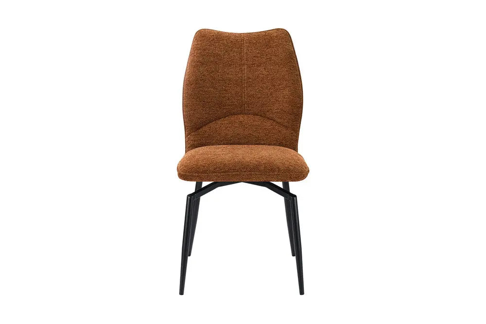 Chaises de Salle à Manger LYARA en Tissu Rouille - 45.5 x 60 cm ROUSSEAU