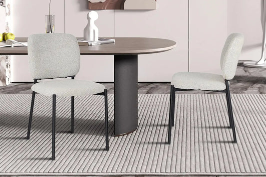 Lot de Chaises de Salle à Manger SOPHIE Beige - 43 x 50 cm ROUSSEAU