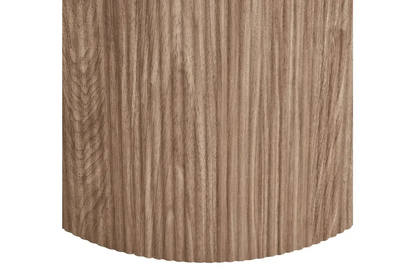 Table à Manger Ronde ATHENS en plateau en céramique, blanc, marron foncé - 120 cm HOUSE NORDIC