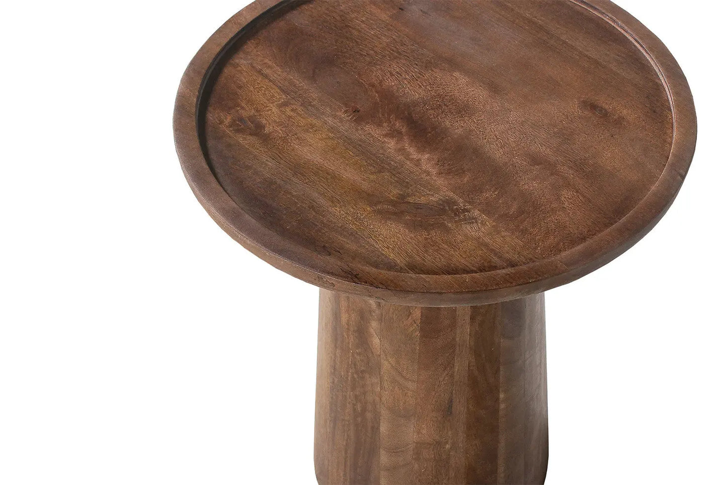 ÉLIO - Table basse Ronde Bois de manguier Brun clair - 45x50 cm ROUSSEAU