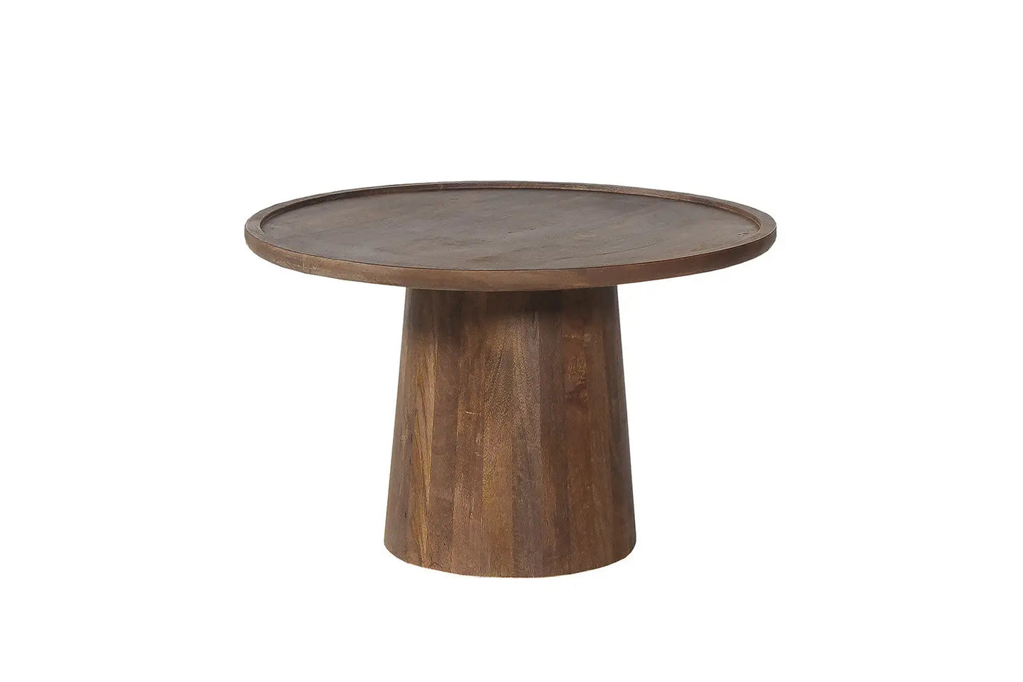 ÉLIO - Table basse Ronde Bois de manguier Brun clair - 65x40 cm ROUSSEAU