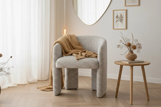 Fauteuil avec accoudoirs en Tissu Chiné MONROE - 58 x 55 cm HOUSE NORDIC
