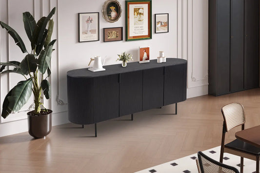 LYANE - Buffet Effet Brun Foncé - 200 cm ROUSSEAU