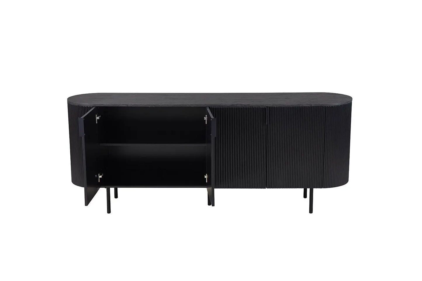LYANE - Buffet Effet Brun Foncé - 200 cm ROUSSEAU